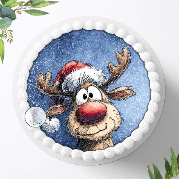 Preview: Weihnachs Tortenaufleger Ø 20cm, 2924z